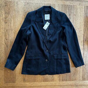 Abercrombie & Fitch Women's Black Classic Suiting Blazer NWT